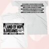 Bruce Springsteen Store Merch 2026 Land Of Hope & Dreams American Tour Announcement Tee - White