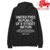Bruce Springsteen Store Merch Shop 2026 Land Of Hope & Dreams American Tour United Free Republic Zip Hoodie