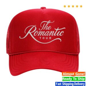 Bruno Mars Store Merch The Romantic Tour Hat - Red