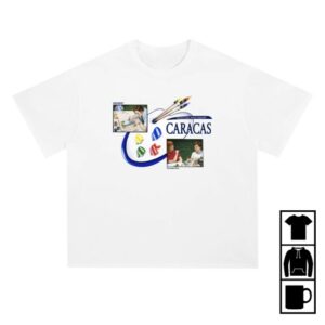 Caracas Merch Store Merch Caracas Block White Tee