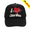 Casa Vega Store Merch I Love Cv Black Trucker Hat