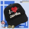 Casa Vega Store Merch I Love Cv Black Trucker Hat