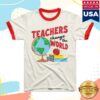 Charlie Hustle Store Merch Teachers Change The World White & Red Ringer