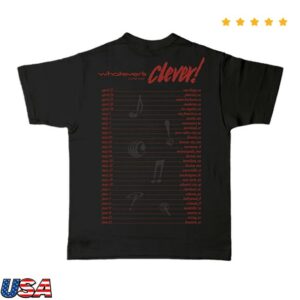 Charlie Puth Store Merch Whatever's Clever! 2026 Black Tour Tee