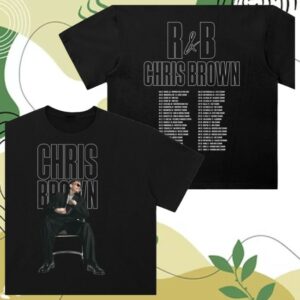 Chris Brown Shop Merch R&B Headliner Black SS T-Shirt
