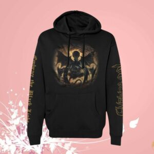 Closed Casket Activities Store Merch 100 Demons - Embrace The Black Light - Black Hoodie