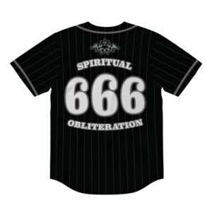Closed Casket Activities Store Merch 100 Demons - Spiritual Obliteration - Baseball Jersey