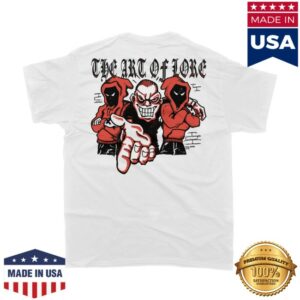 Closed Casket Activities Store Merch Hardlore - Art Of The Lore White T-Shirt