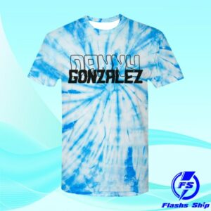 Danny Gonzalez Store Merch Danny Gonzalez Logo Blue Tie Dye Tee