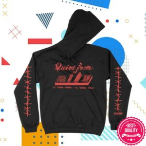 Deathwish Inc Store Merch Quiet Fear Premium Black Hooded Sweatshirt
