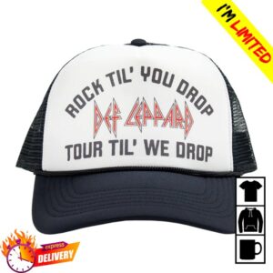 Def Leppard Store Merch Rock Til You Drop Trucker Hat