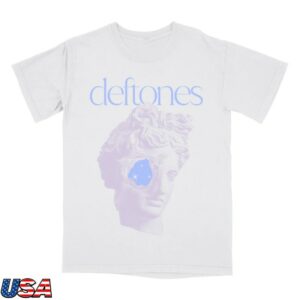 Deftones Store Merch White Statue T-Shirt