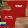 Demi Lovato Store Merch Take A Bite Cherry Red Tee