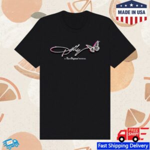 Dolly Parton Store Merch Dolly A True Original Musical Black T-Shirt