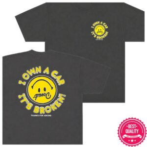 Donut Store Merch Broken Car Tee - Vintage Black