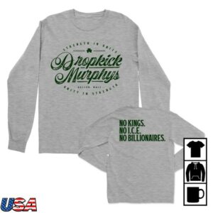 Dropkickmurphys Store Merch Strength In Unity Long Sleeve (Heather Grey)