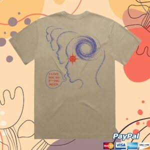 Glass Animals Store Merch I Love You So Fucking Much Tour T-Shirt In Natural
