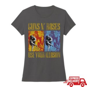 Gnrmerch Store Merch Use Your Illusion Vintage Black Womens T-Shirt