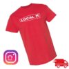 G&P Records Store Merch Local H - Throwback Logo Tee (Red)