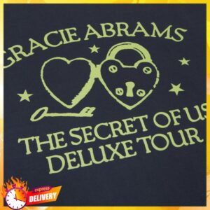 Gracie Abrams Official Store Merch The Secret Of Us Navy Locket T-Shirt