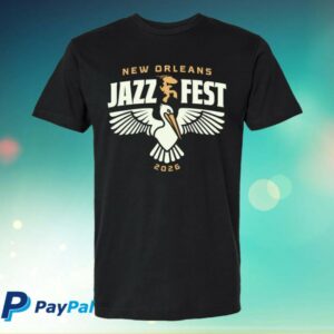 Jazzfest Store Merch Bayou Bird Black T-Shirt