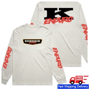 Kickback Store Merch Kb Enduro Long Sleeve T-Shirt - Faded Bone