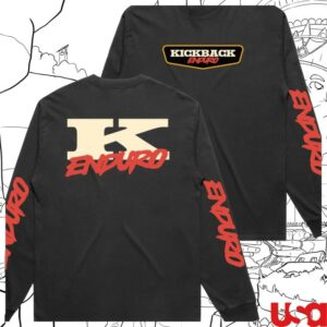 Kickback Store Merch Kb Enduro Long Sleeve T-Shirt