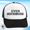Krispy Pizza Store Merch Even Distribush White Front Black Snapback