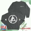 Linkin Park Store Merch From Zero Distressed Logo Washed Graphite Crewneck