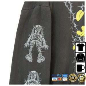 Meatcanyon Store Merch Meat Canyon Torn Hoodie - Pigment Black