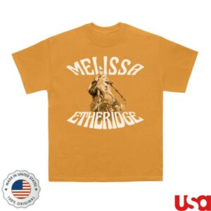 Melissa Etheridge Store Merch Me On Stage T-Shirt Mustard