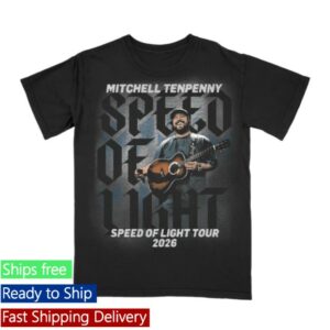 Mitchell Tenpenny Store Merch Speed Of Light 2026 Tour Tee