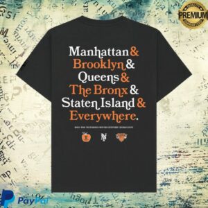 New York Or Nowhere Store Merch Knicks 6Th Borough T-Shirt