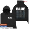 Official Blue Store Merch 25Th Anniversary Tour Logo Black Hoodie