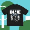 Official Blue Store Merch 25Th Anniversary Tour Photo Faded Black Tee