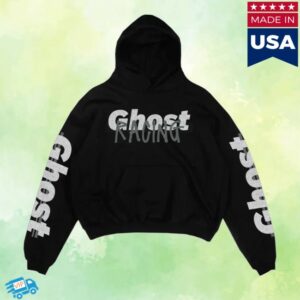 Official Ghost Racing Store Merch Ghost Reflective Hoodie - Black