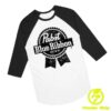 Pabst Blue Ribbon Store Merch Vintage Raglan