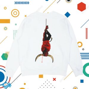 Qotsa Store Merch In Times New Roman... White Crewneck