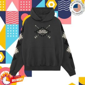 Red Leather Store Merch Black Leather Arrows Hoodie