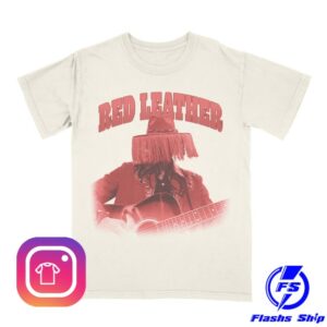 Red Leather Store Merch Red Leather Hat T-Shirt - Ivory