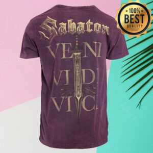 Sabaton Store Merch Limited Crossing The Rubicon Vintage T-Shirt