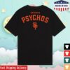 San Franpsycho Store Merch Black & Orange Psychos Tee