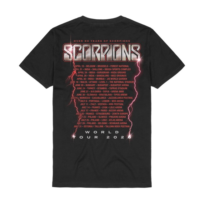 Scorpions Store Merch Shop Coming Home Tour 2026 Shirt