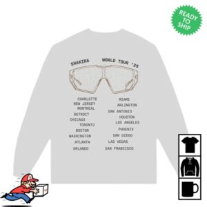 Shakira Store Merch Lmynl World Tour Sunglasses Long Sleeve Tee