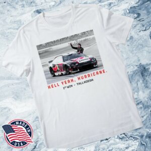 Shop Carson Hocevar Store Merch Hell Yeah Hurricane Talladega Win Tee