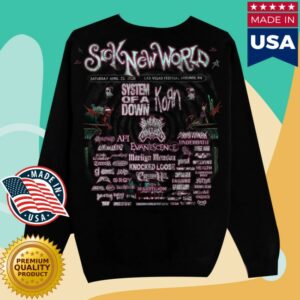 Sicknewworldfest Store Merch Las Vegas Crewneck Sweatshirt
