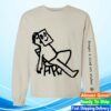 Svacampusstore Merch Pablo Delcan's Prompt Brush Tired Art Student Long Sleeve T-Shirt