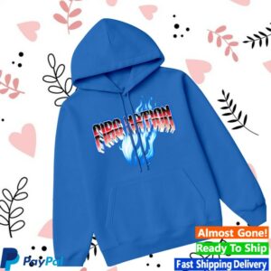 Tbnr Store Merch Nitro Flame Hoodie - Blue