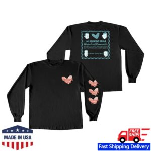 The Bouncing Souls Store Merch Hopeless Romantic Hearts Black Long Sleeve