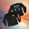 The Bouncing Souls Store Merch Hopeless Romantic Hearts Black Long Sleeve